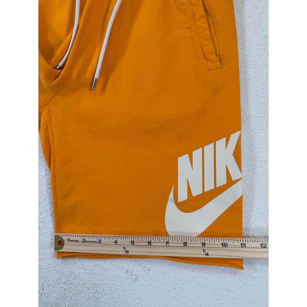 Nike Mens Sportswear Alumni French Terry Shorts Orange AT5267-833 Size M - Picture 11 of 14